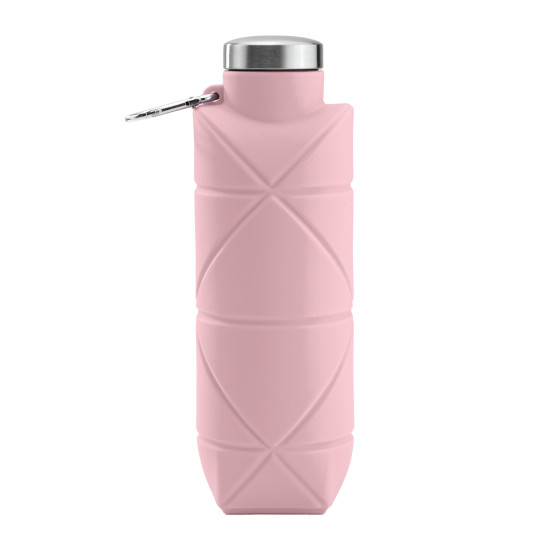 AYDENİZ PEMBE 700 ML KATLANABİLİR SİLİKON MATARA - TERMOSLAR VE MATARALAR kurumsal hediyelikler