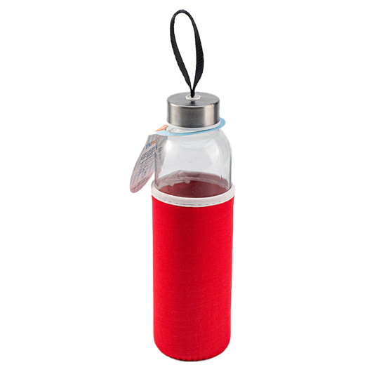 LADOGA KIRMIZI 550 ML 550 ML CAM MATARA - TERMOSLAR VE MATARALAR kurumsal hediyelikler