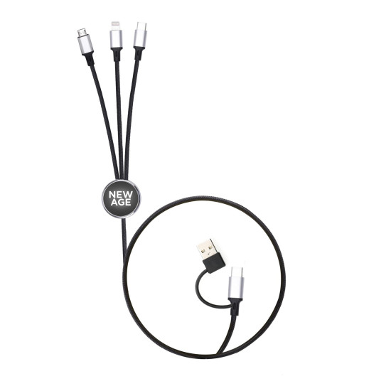 GÖKNAR SİYAH ÇOKLU KABLO - USB ÇOKLAYICILAR kurumsal hediyelikler