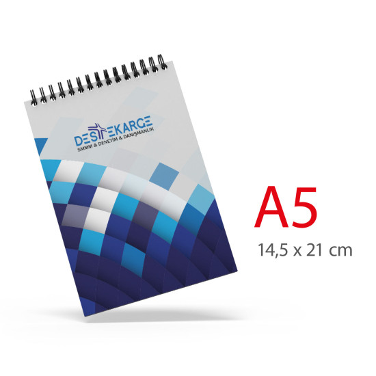ALA-30 A5 KARTON KAPAKLI SPİRALLİ BLOKNOT - BLOKNOT kurumsal hediyelikler